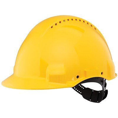 3M G3000 šljem sa ventilacijom, trakom i UV indikatorom, žuti