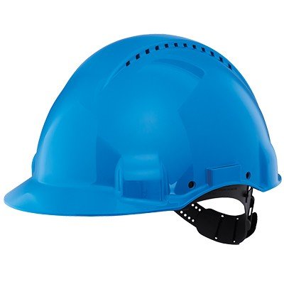 3M G3000 šljem sa ventilacijom, točkićem i UV indikatorom, plavi