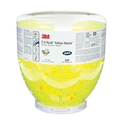3M kontejner napunjen čepićima Ear Soft Neon