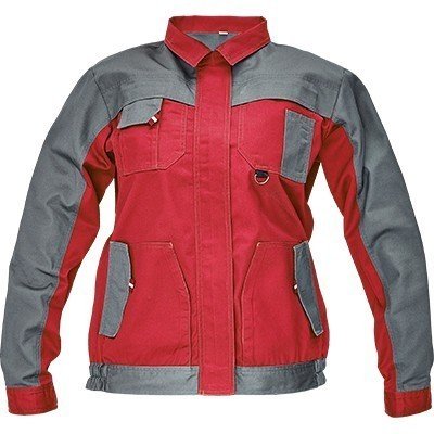 Max Evo Lady ženska radna bluza crveno-siva