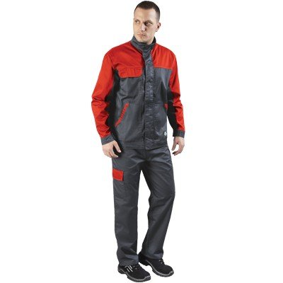 Stenberg Lake radne pantalone sivo-narančaste
