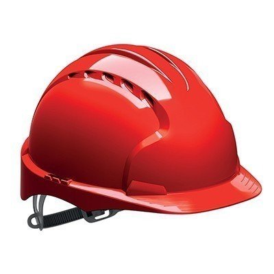 JSP EVO 3 šljem sa ventilacijom sa trakom, crveni