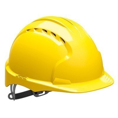 JSP EVO 3 šljem sa ventilacijom sa trakom, žuti