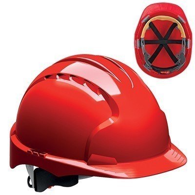 JSP EVO 3 šljem bez ventilacije sa točkićem, crveni