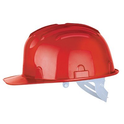 GP šljem bez ventilacije sa trakom, crveni